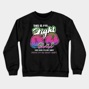 metastatic breast cancer this is my fight shirt Crewneck Sweatshirt